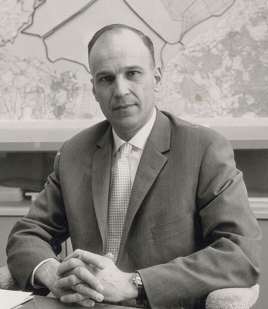 Zwart-wit foto Will-Marie Otto, foto Jaap Potuyt, collectie Het Flevolands Archief