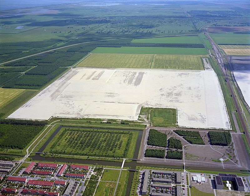 Almere Buiten t.p.v. toekomstige Seizoenenbuurt 1991 © Delta-Phot
